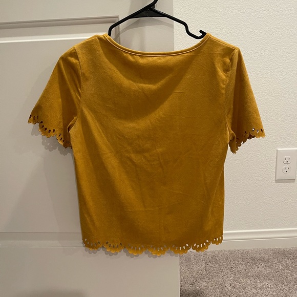 Jasmine brand Faux suede crop top size Medium - Picture 7 of 9